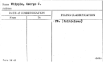 Whipple, George C.