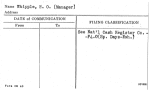 Whipple, H.O. (Manager)
