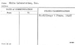 White Laboratories, Inc.