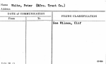 White, Peter (Mfrs. Trust Co.)