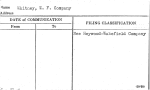 Whitney, W.F. Company