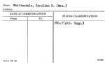 Whittendale, Caroline R. (Mrs.)