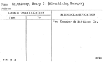 Whittlesey, Henry C. (Advertising Manager)