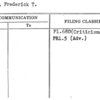 Widmer, Frederick T.