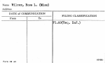 Wilcox, Rose L. (Miss)