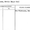 Wilkinsen, Nevile (Major Sir)
