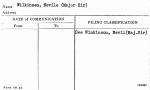 Wilkinsen, Nevile (Major Sir)