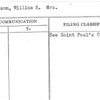 Wilkinson, William R. Mrs.