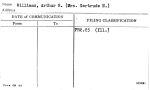 Williams, Arthur R. (Mrs. Gertrude N.)