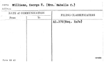 Williams, George H. (Mrs. Mabelle C.)