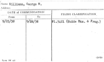 Williams, George W.
