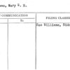 Williams, Mary W.H.