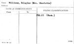 Williams, Pelagius (Mrs. Charlotte)