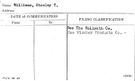 Williams, Stanley T.