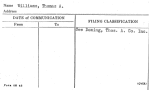 Williams, Thomas A.