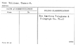Williams, Thomas W.