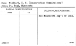 Williard, E.V. (Conservation Commissioner)