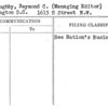 Willoughby, Raymond C. (Managing Editor)
