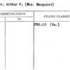 Wilmer, Arthur P. (Mrs. Margaret)