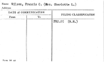 Wilson, Francis C. (Mrs. Charlotte L.)