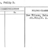 Wilson, Philip D.