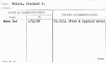 Wilson, Sinclair J.