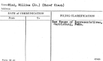 Wind, William (Jr.) (Chief Clerk)