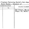 Window Displays Featuring World's Fair Murals and Mural Shades - Schedule of