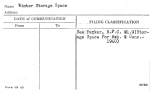 Winter Storage Space