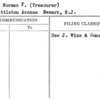 Wiss, Norman F. (Treasurer)