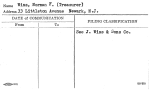 Wiss, Norman F. (Treasurer)