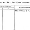 Wissmann, William P. (Mrs.) (Emma Johannes)