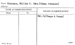 Wissmann, William P. (Mrs.) (Emma Johannes)