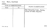 Wolf, Clifford