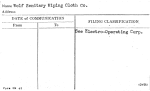 Wolf Sanitary Wiping Cloth Co.