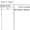 Wolff, Henry F. (Mrs.)