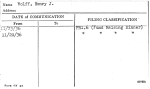 Wolff, Henry J.
