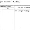 Wolfinger, Charles I.W. (Mrs.)