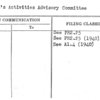 Women's Activities Advisory Committee