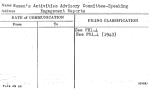 Women's Activities Advisory Committee-Speaking Engagement Reports