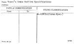 Women's Dress Uniform Specifications