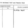 Women's National Golf and Tennis Club