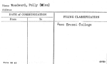 Woodward, Polly (Miss)