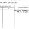 Woolcott, Frank (President)