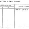 Woolley, John A. (Mrs. Frances)
