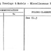 Working Drawings & Models - Miscellaneous Plans
