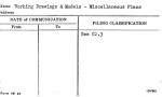Working Drawings & Models - Miscellaneous Plans
