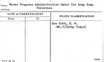 Works Progress Administration Labor for Army Camp Utilities