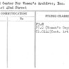 World Center For Women's Archives, Inc.