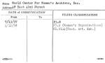 World Center For Women's Archives, Inc.